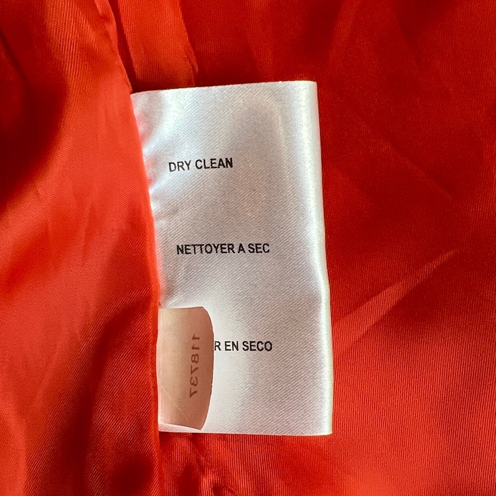 Michael Kors wool Double Breast Orange With Gold Buttons Peppy Peacoat SZ 10 - Picture 5 of 10